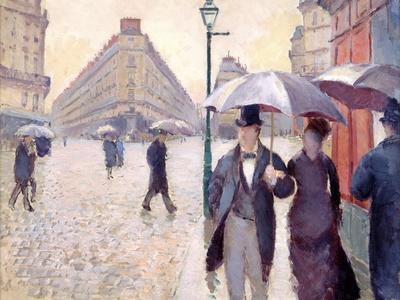 Rainy Day Size 18x24 inch Gustave Caillebotte Poster art print wall décor Paris Street Rainy Day Size 18x24 inch Gustave Caillebotte Poster art print wall décor Paris Street